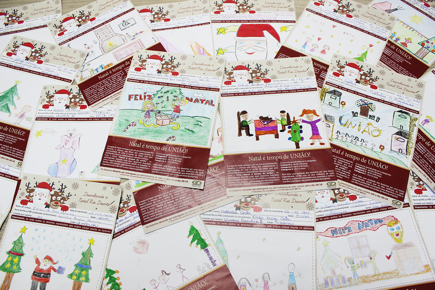 Cartões de Natal das Empresas Rio Deserto são ilustrados por filhos de  colaboradores - Rio Deserto - Sinergia com você
