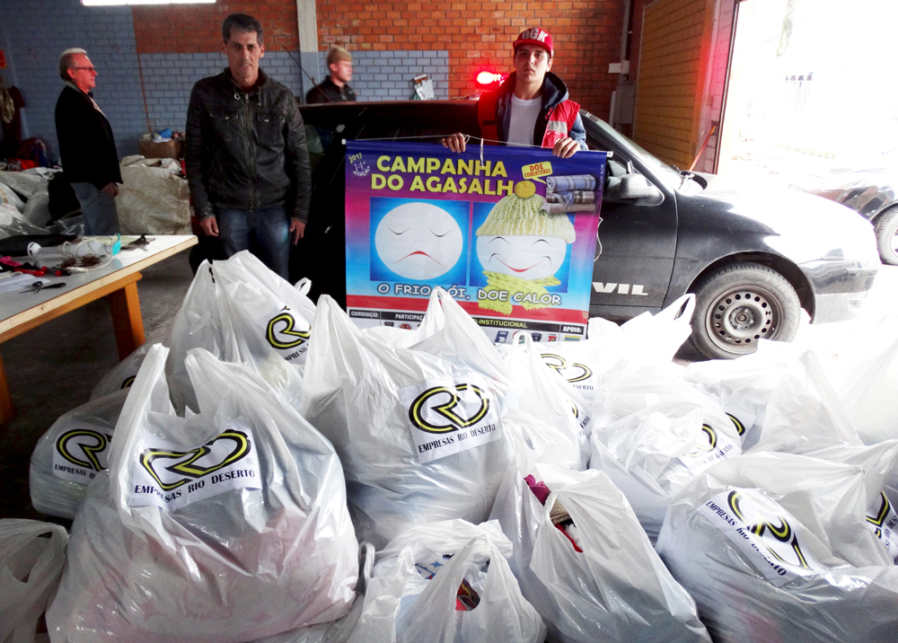 Campanha do Agasalho, das Empresas Rio Deserto, arrecada mais de 950 itens para doação