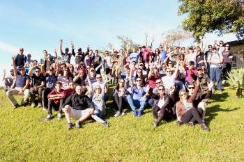 Colaboradores das Empresas Rio Deserto e familiares fazem trilha na Reserva Biológica Estadual do Aguaí