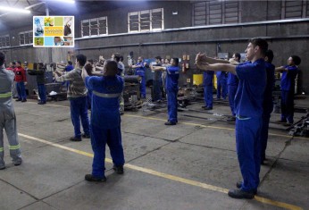 Ginástica Laboral é implantada nas unidades das Empresas Rio Deserto