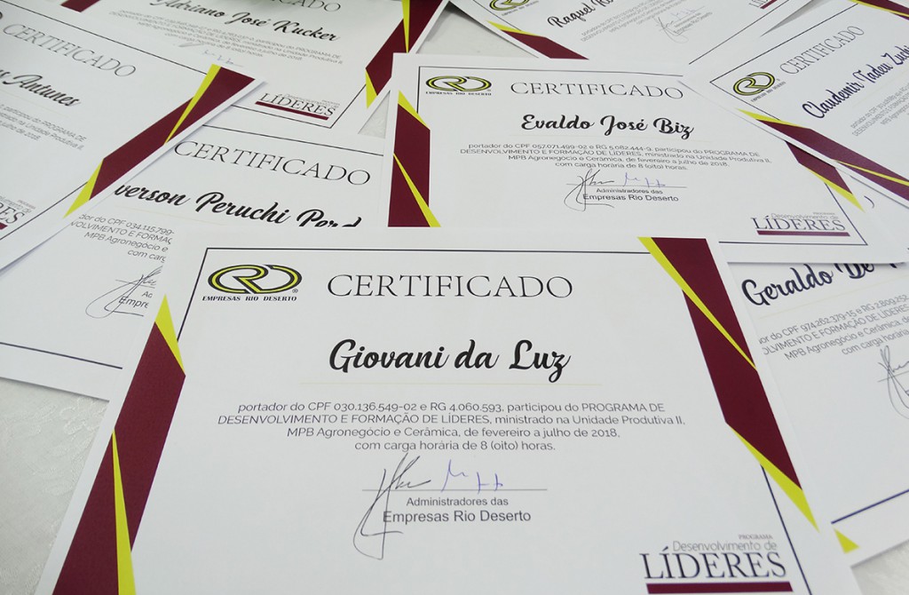 Programa de Desenvolvimento de Líderes é concluído nas unidades MPB Agronegócio, Cerâmica e UPII