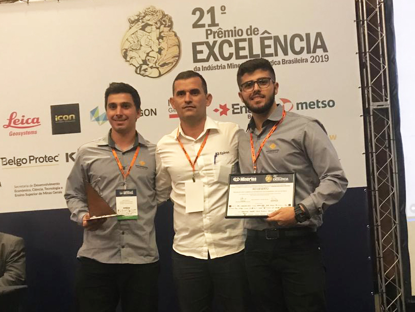 Rio Deserto recebe Prêmio de Excelência da Indústria Minero-Metalúrgica Brasileira