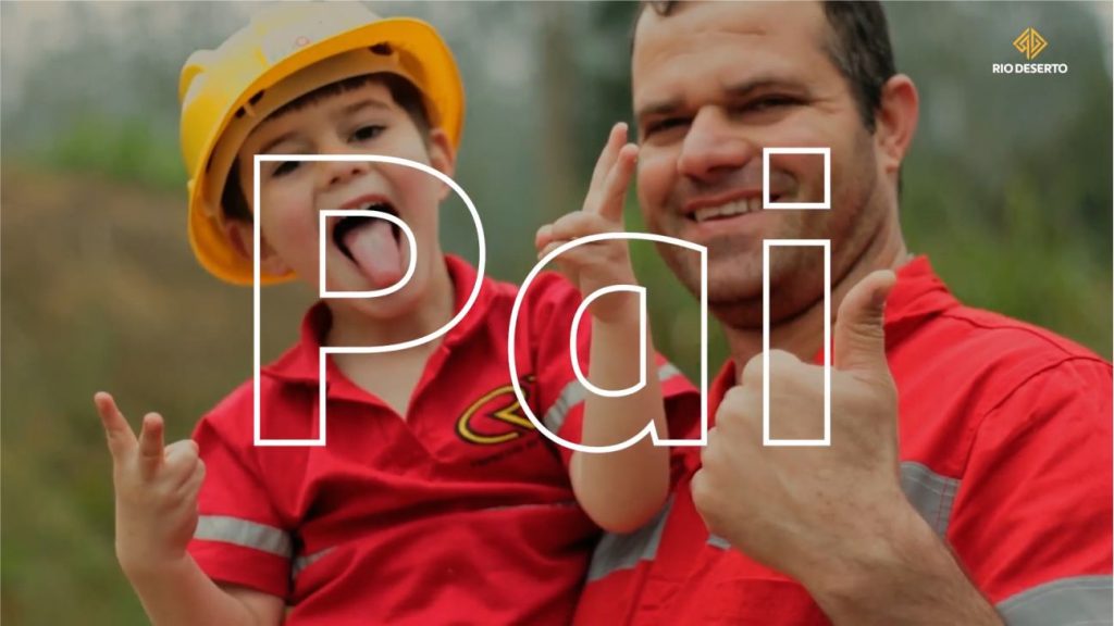 Valorização da família é retratada em vídeo de Dia dos Pais, enviado aos colaboradores da Rio Deserto