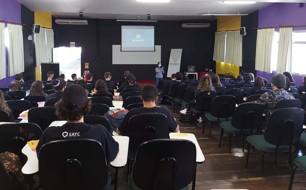 Rio Deserto participa da Satc Work Week, recebe mais de 60 currículos e já mantém contato com estudantes