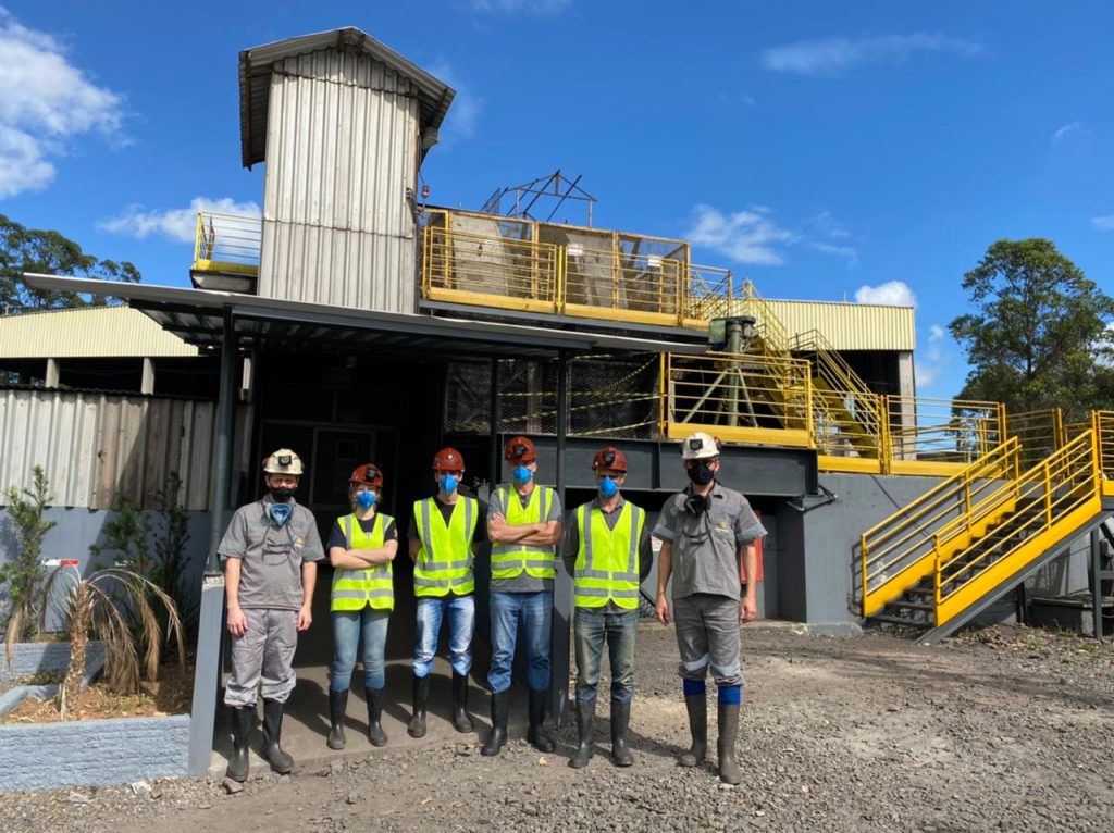 Estudantes da UniSatc visitam subsolo da Unidade de Extração Mina 101, da Rio Deserto