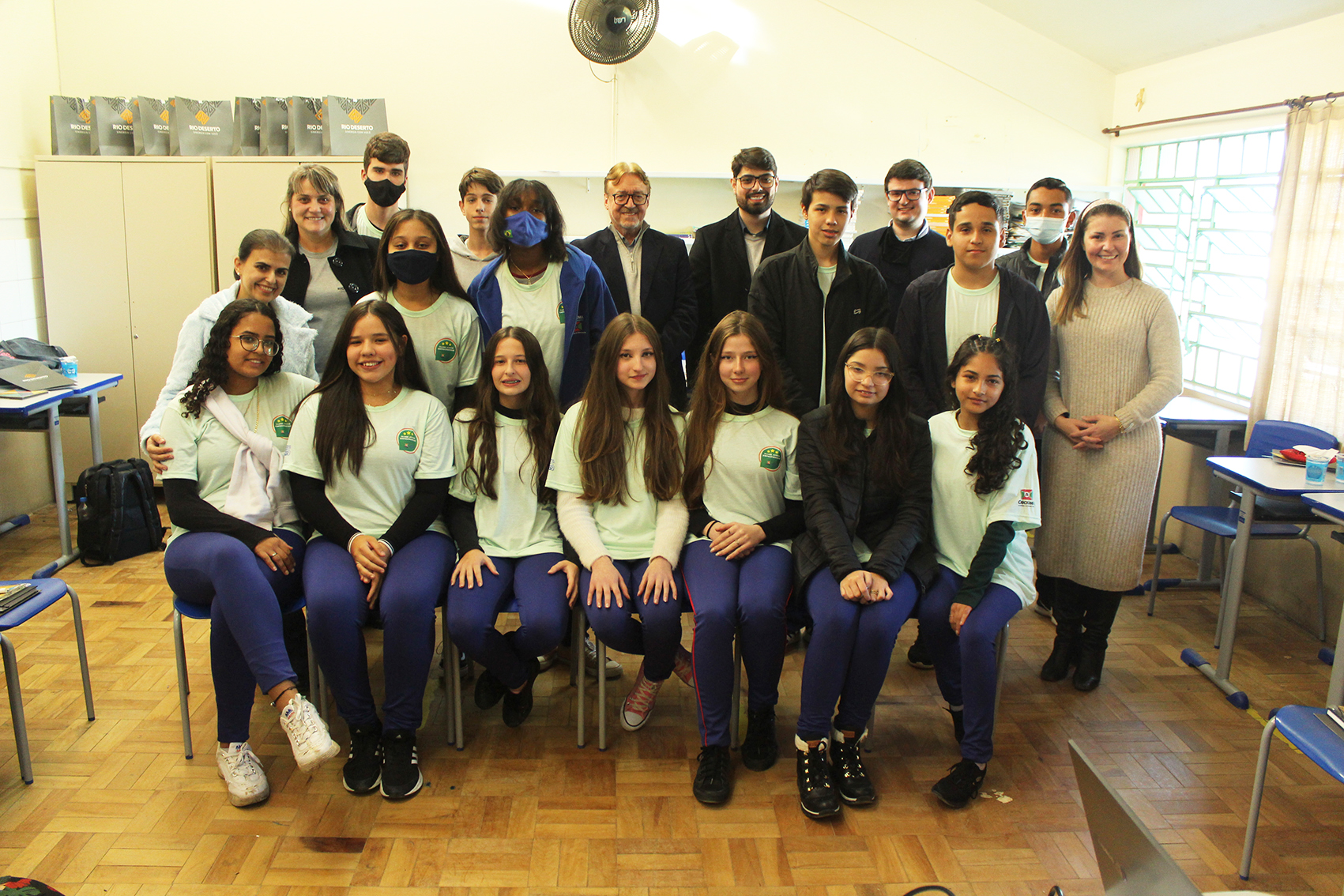 Trajetória dos administradores e assessores da Rio Deserto é contada em escola de Criciúma