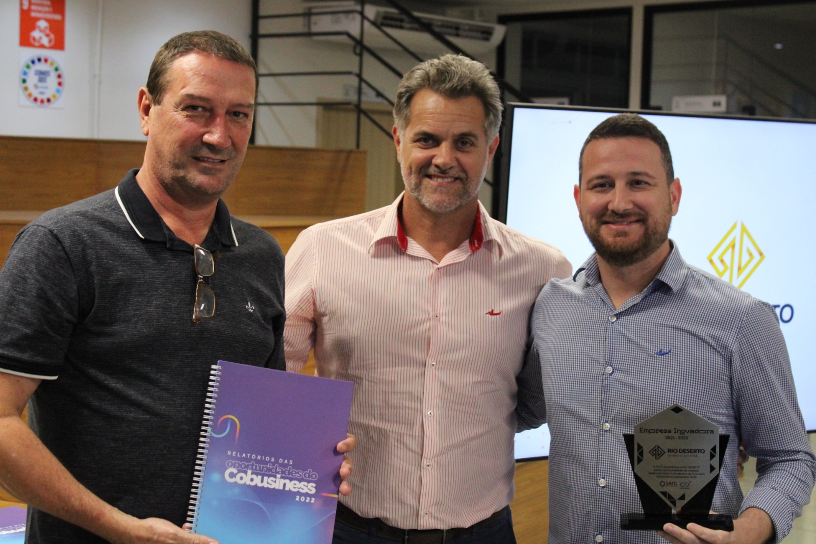 Rio Deserto é reconhecida como Empresa Inovadora, pelo Cobusiness Satc